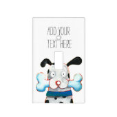 happy dog light switch cover (Front)