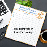 Happy Dog or Photo Personalized To Do Planner Notepad<br><div class="desc">Happy Cat Personalized Planner Simple Modern To Do List / Planner Notepad And, you are cheered on by the wonderful Happy Cat -- to give you just that added incentive and lots of love along the way (and perhaps a few smiles also). Any design questions or if you need assistance...</div>