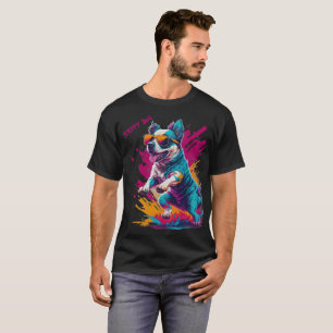 Happy Dog t-shirt pour amoureux des chiens