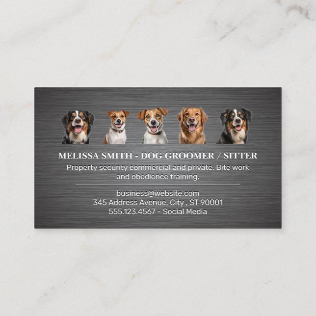 Happy Doggies Business Card (Back)