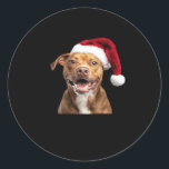 Happy Dogs at Christmas Funny Dogs Classic T-Shirt Classic Round Sticker<br><div class="desc">Happy Dogs at Christmas Funny Dogs Classic T-Shirt</div>