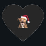 Happy Dogs at Christmas Funny Dogs Classic T-Shirt Heart Sticker<br><div class="desc">Happy Dogs at Christmas Funny Dogs Classic T-Shirt</div>
