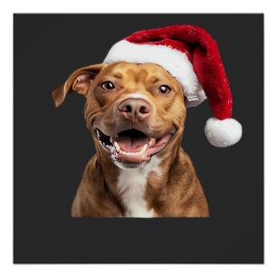 Happy Dogs at Christmas Funny Dogs Classic T-Shirt Poster