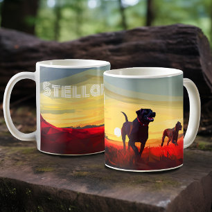 Happy Dogs Morning Walk - Personalized Coffee Mug