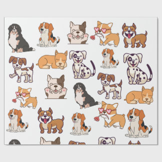 Happy Dogs Wrapping Paper