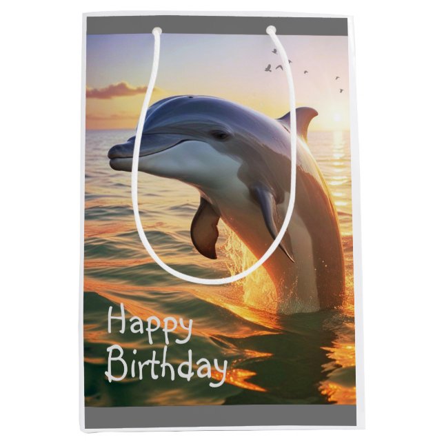 Happy Dolphin Gift Bag (Front)