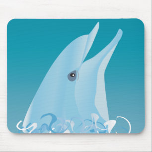 Happy Dolphin Mouse Pad