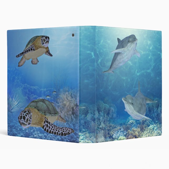 happy dolphins binder (Background)
