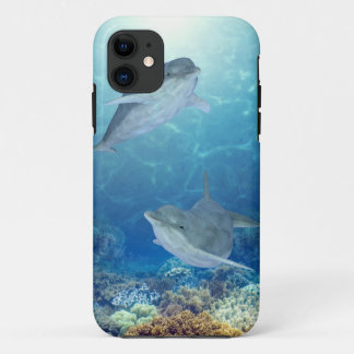 happy dolphins iPhone 11 case