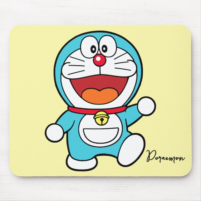 Happy Doraemon Mouse Pad (Front)
