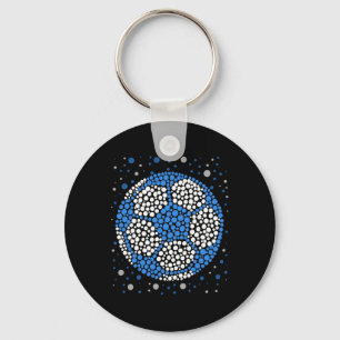 Happy Dot Day 2025 Polka Dot Soccer Ll Lover Boys Keychain