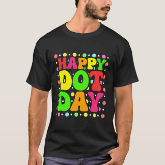 Happy Dot Day Coloured Retro International Dot Day T-Shirt