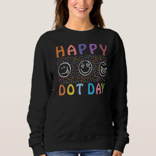 Happy Dot Day Colourful Rainbow Polka Dot Boys Gir Sweatshirt