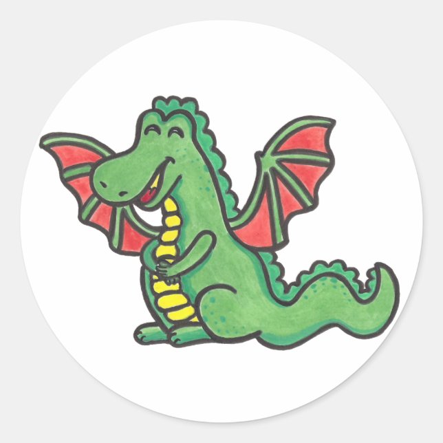 Happy Dragon stickers (Devant)