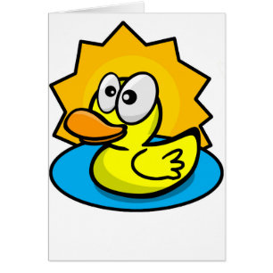 Happy duck card