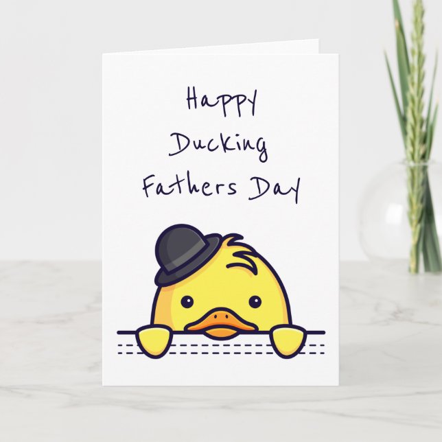 Happy Ducking Fathers Day Card (Front)
