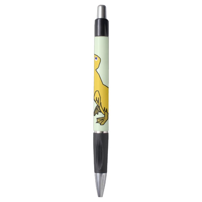 Happy Duckling and Butterfly Pen (Front Vertical)