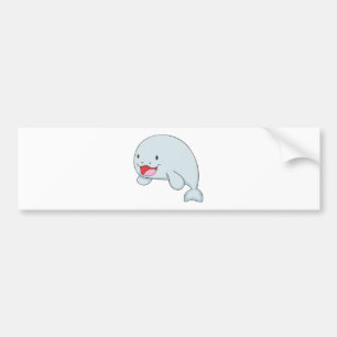 Happy Dugong Bumper Sticker