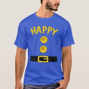 Happy Dwarf Halloween Costume Colour Matching Dope T-Shirt