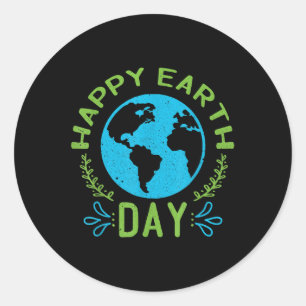 Happy Earth Day 2021  Classic Round Sticker