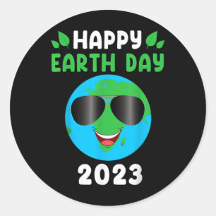 Happy Earth Day 2023 Funny Earth Day Shirt Kids To Classic Round Sticker