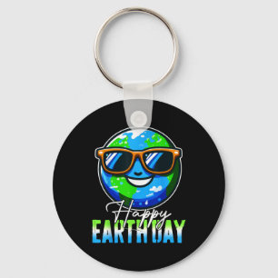 Happy Earth Day 2024 Kids Boys Women Men Cool Eart Keychain