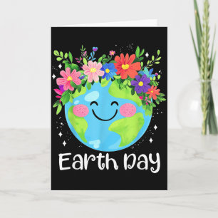 Happy Earth Day 2025 Cute Earth Day Kids Toddler B Card