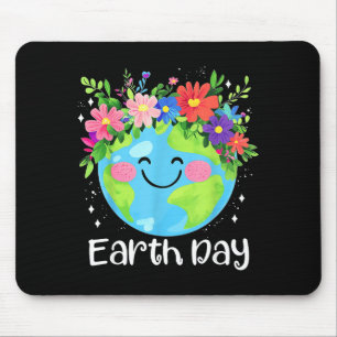 Happy Earth Day 2025 Cute Earth Day Kids Toddler B Mouse Pad