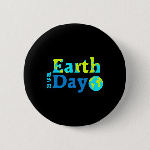Happy Earth Day 2025 Gifts Earth Day Kids Boys  2 Inch Round Button