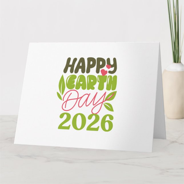 Happy Earth Day 2026 Card (Front)