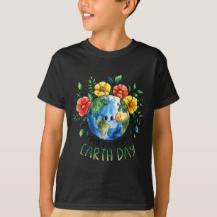 Happy earth day 2026 retro groovy earth day T-Shirt