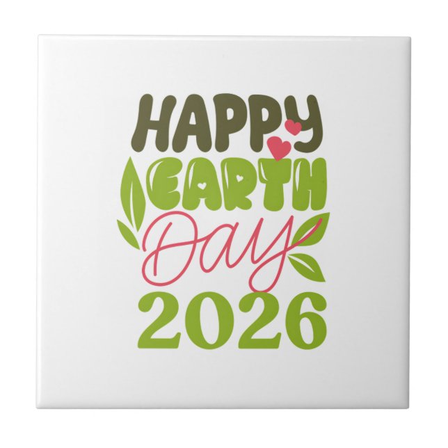 Happy Earth Day 2026 Tile (Front)