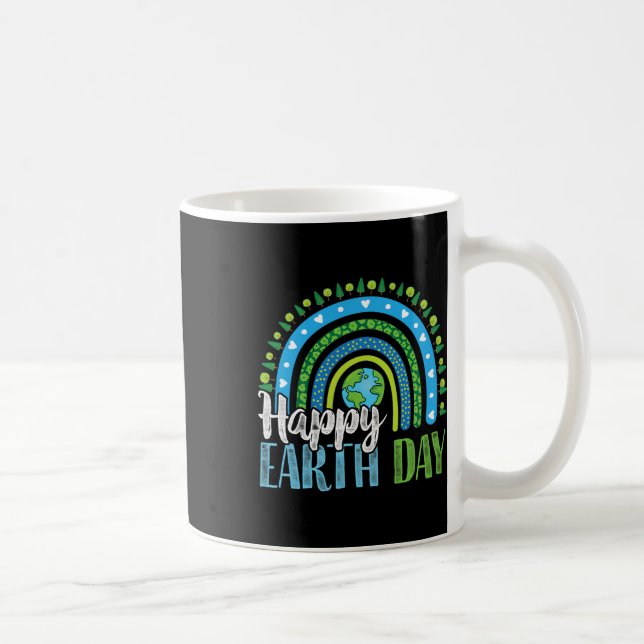 Happy Earth Day - Boho Rainbow  Coffee Mug (Right)