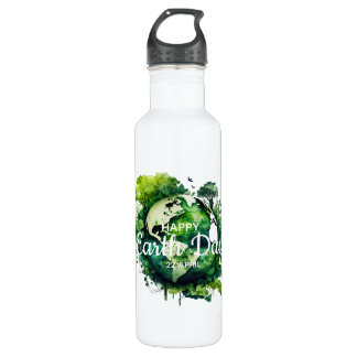 Happy earth day celebration 2026 710 ml water bottle