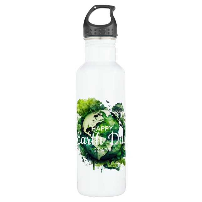 Happy earth day  celebration 2026 710 ml water bottle (Front)