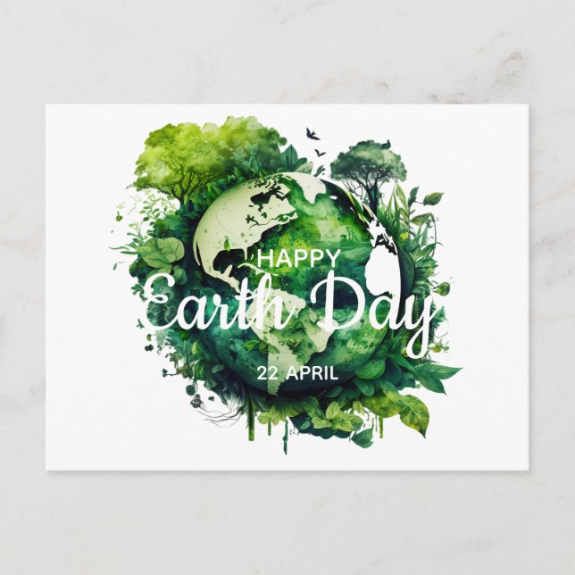 Happy earth day  celebration 2026 postcard (Front)