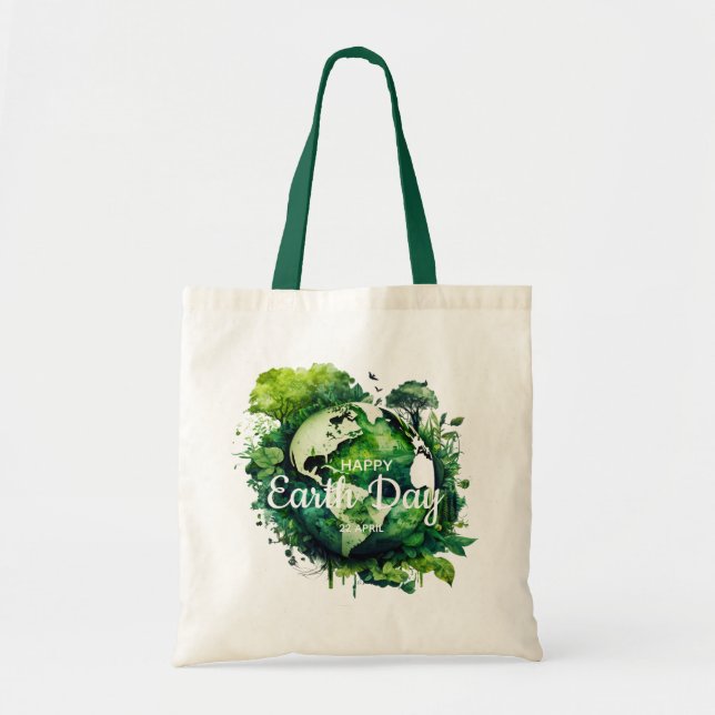 Happy earth day  celebration 2026 tote bag (Front)