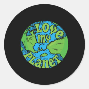 Happy Earth Day Gifts Save My Planet Boys Girls Me Classic Round Sticker