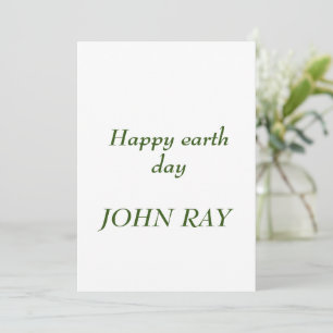Happy earth day invitation