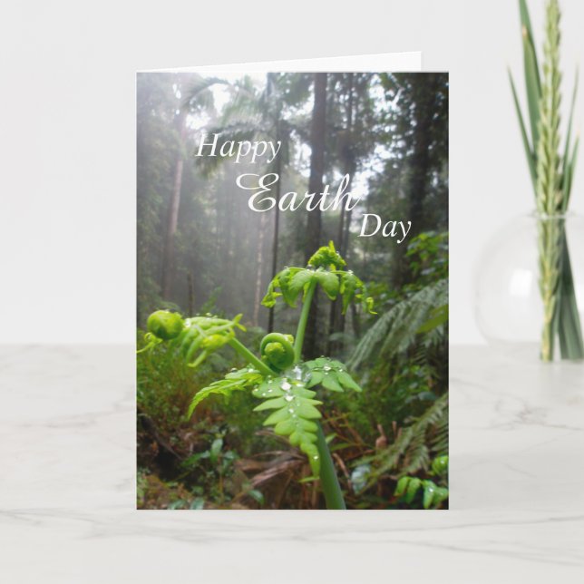 Happy Earth Day Rainforest Card (Front)