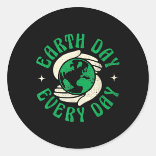 Happy Earth Day Shirt Cute Earth Day 2025 Men Wome Classic Round Sticker
