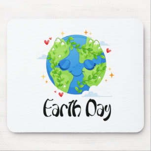 Happy Earth Day Shirt Cute Earth Day Men Women Kid Mouse Pad