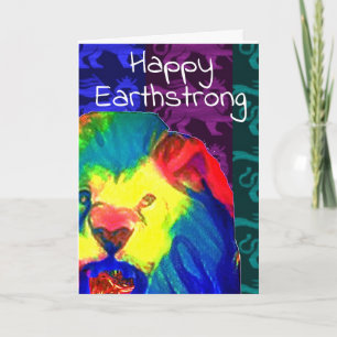Happy Earthstrong- Happy Birthday Thank You Card
