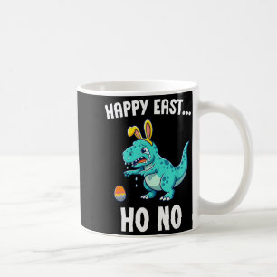 Happy east... oh no funny trex dinosaur boys easte coffee mug