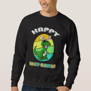 Happy East Rawr Cute Bunny Costume Ears Happy East Sweatshirt