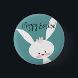 Happy Easter      1 Inch Round Button<br><div class="desc">happy easter,  bunny,  rabbit,  funny,  cute,  eggs,  colourful</div>