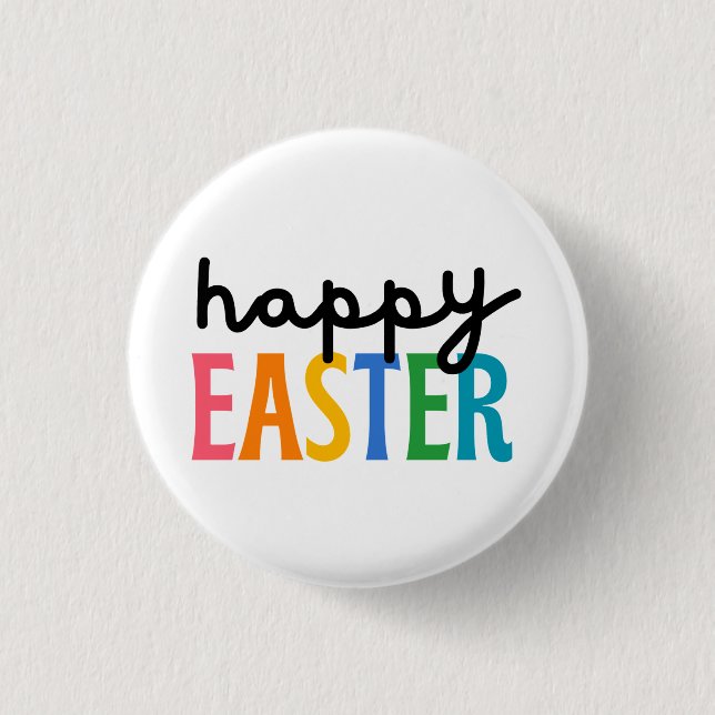 Happy Easter   1 Inch Round Button (Front)