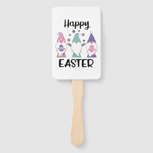 Happy Easter 2020 Gnome Egg Hunt Swea Hand Fan