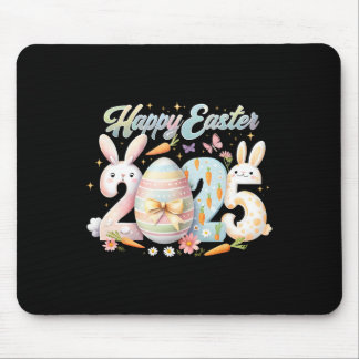 Happy Easter 2025 Bunny Rabbit Face Easter Day Wom Mouse Pad