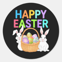 Happy Easter 2025 Eggs Bunny Cute Rabbit